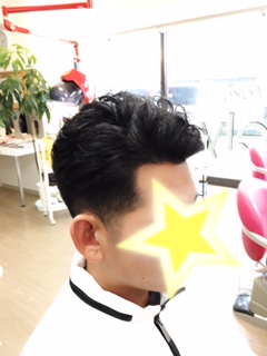 メンズカットナチュラルパーマスタイル